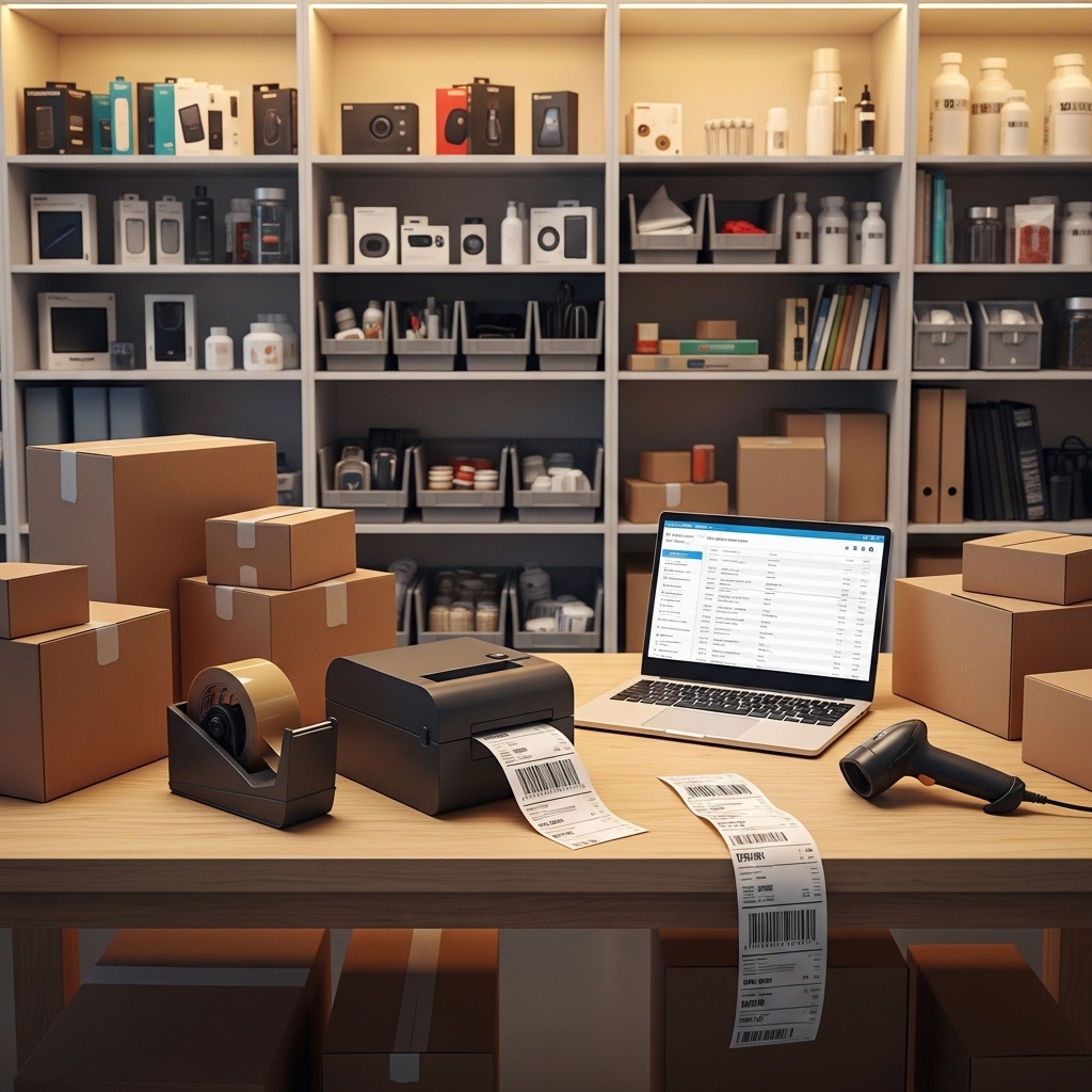 E-commerce fulfillment station